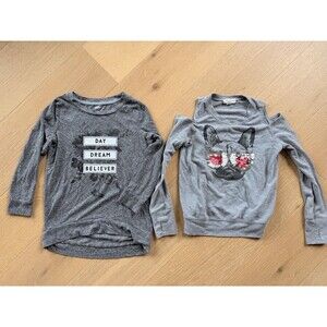 Jessica Simpson Frenchie & Old Navy Girls Sz Small 6/7 Lot Of 2 Cute Tops